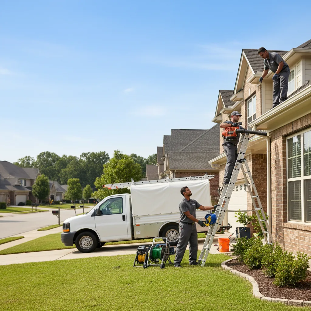 Home Gutter Service in Knickerbocker, TX near me